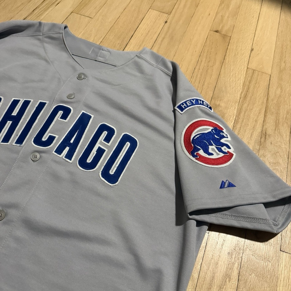 Vintage Chicago Cubs Harry Caray Edition Majestic Jersey Men 48 Hey Hey Stitched - Picture 2 of 12